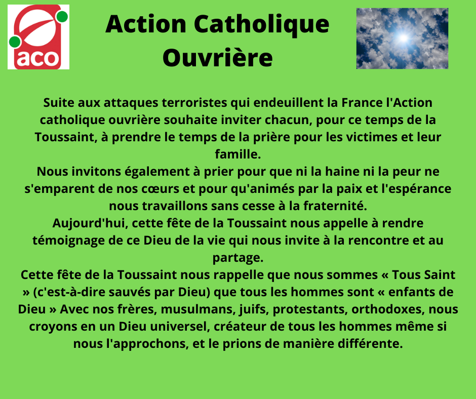 ACO France - Action catholique ouvrière